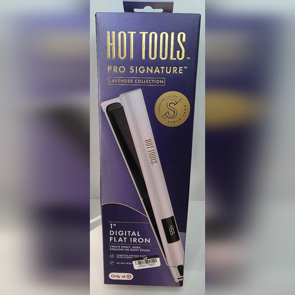 Hot Tools Lavender 1" Flat Iron Straightener